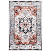 Estate Traditional Rug In Terracotta Charcoal