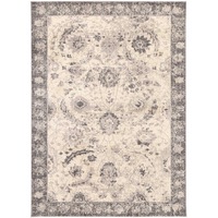 Lila Traditional Rug In Beige And Black