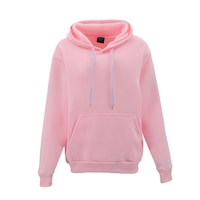 Adult Men's Unisex Basic Plain Hoodie Jumper Pullover Sweater Sweatshirt XS-5XL