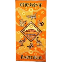 Australian Souvenir Beach Towel Australia 100% Cotton 30"x60" Bath Towels