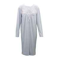 Women's Cotton Long Sleeve Nightie Night Gown Winter Pajamas Pyjamas Sleepwear