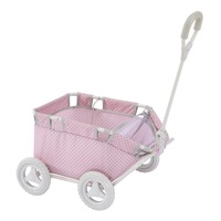 Olivia's Little World Polka Dot Princess Baby Doll & Stuffed Animal Wagon, Pink
