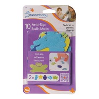 Non-Slip Adhesive Bath Mats - 10 Pieces