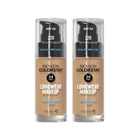 2 x Revlon ColorStay Makeup for Normal/Dry Skin 30mL - 220 Natural Beige