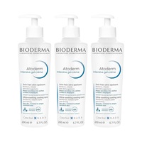 3 x Bioderma Atoderm Intensive Gel-Creme Ultra-Lightweight Nourishing Moisturiser 200mL