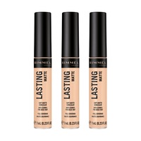 3 x Rimmel London Lasting Matte Concealer 7mL - 005 Porcelain