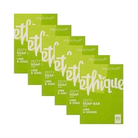 6 x Ethique Soap Bar Zesty Lime & Ginger 120g
