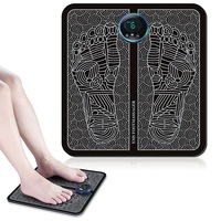 EMS Electric Foot Massager Mat Relax Muscle Stimulator Shaping Massage Pad, Feet Leg Muscle Stimulator Mat Pain Relief - Electric Foot Massager Pad - EMS Foot Massager Pad