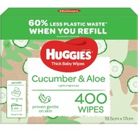 Huggies Thick Baby Wipes Cucumber and Aloe 400 Count