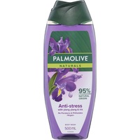 Palmolive Naturals Body Wash, 500mL, Anti-Stress with Ylang Ylang & Iris, No Parabens or Phthalates