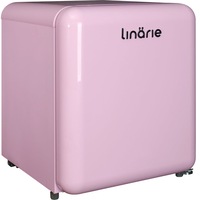 Linarie - Chatel 48L Pink Retro Mini Fridge with Built-In Freezer Compartment LK48MBPINK
