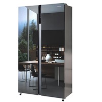 Linarie - Doucy 500L Side-by-Side Mirror Door Fridge/Freezer No Frost LSSBS520MIR