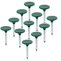 12X Ultrasonic Solar Snake Repeller Multi Pulse Plus & Pest Rodent Repellent AU