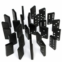 28 Pcs Classic Blocks Domino Game Wooden Boxed Traditional Play Set Toy Gift