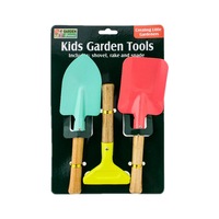 3pcs Kids Garden Tool Set Shovel Rake Spade Nurturing Green Hands