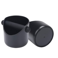Coffee Knock Box Black Coffee Grinds Waste Container Espresso Tamper Barista Bin Tube