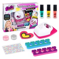 Fabulous Nail Glam Salon Girl Vibrant Nail Polish with Nail Dryer Pedi Medi