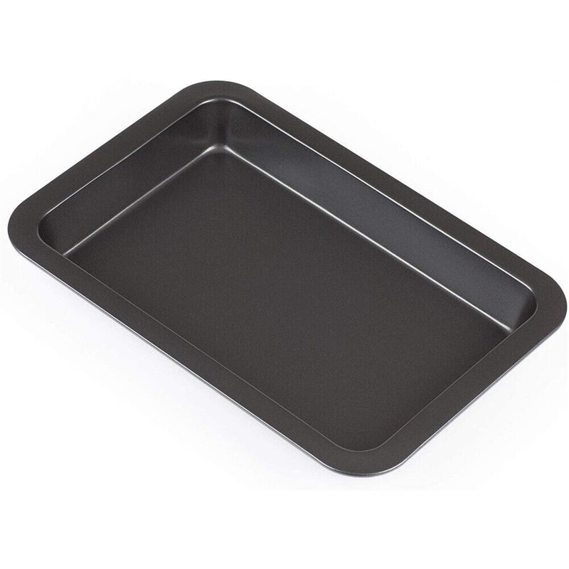 Kitchen Baking Tray Cookie Sheet Non Stick Biscuit Cake Roast Oven Black Tin Pan