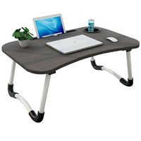 Laptop Stand Table Foldable Desk Bed Computer Study Adjustable Portable Cup Slot