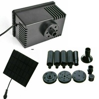 Solar Powered Water Pump + Sponge FilterPond Garden Submersible Fountains