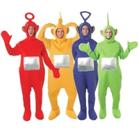 Teletubbies Adult Jumpsuit Dress Up Unisex Halloween Costume Party Fancy Outfit