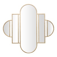 Aura Art Deco Wall Mirror, 80cm
