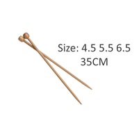 bulk 24 Bamboo Knitting Needle Size 4.5mm 5.5mm 6.5mm
