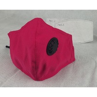 Face Mask Reusable Cotton Cloth Fabric W/ 2 Pm2.5 Perfect Fit Adjustable Pink