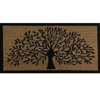 Large Doormat Door Mat Tree Of Life Outdoor Front Rug Coconut Fibre 90 X 45Cm