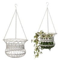 Set 2 Hanging Baskets 36X36cm