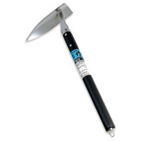 Nisaku 178 - 140mm Stainless Steel Sankaku/Delta Hoe (300mm Black Laquered Wood Handle)