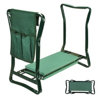 GREENHAVEN Garden Kneeler Seat and Foldable Stool with Tool Bag