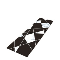 Non-Slip Home PVC Anti-Oil Waterproof Floor Mat Door Mat Kitchen Mat Black White