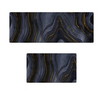 Non-Slip Home PVC Anti-Oil Waterproof Floor Mat Door Mat Kitchen Mat Navy Quicksand