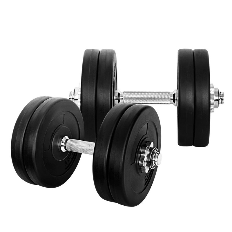 25kg Dumbbells Dumbbell Set Weight Plates Home Gym Fitness Exercise Australia