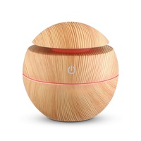 Aromatherapy Diffuser Aroma Essential Oils Air Humidifier LED Light 130ml