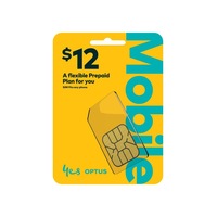 Optus $12 Voice SIM - Black