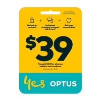 Optus $35 Voice SIM - Black