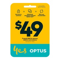 Optus $45 Voice SIM - Black