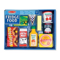 Melissa & Doug Kitchen Play - Wooden Fridge Food Set