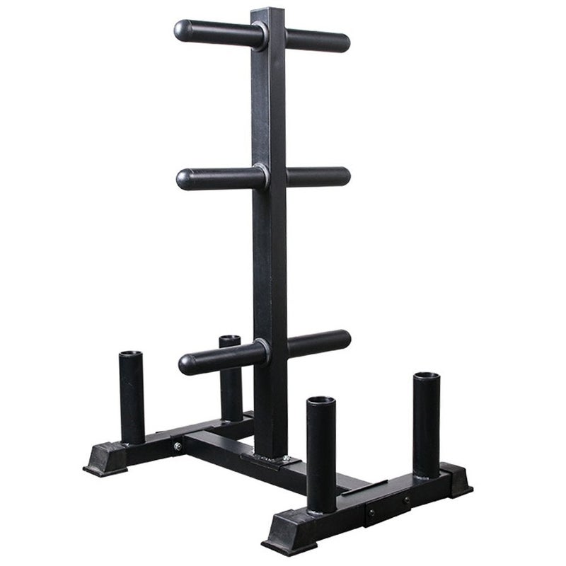 Olympic Weight Plate & Barbell Storage Tree – 400kg Load Capacity