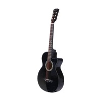 38” Inch Full-Size Acoustic Guitar Wooden Folk Classical Cutaway 96x36x8.5cm