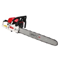 62cc Chainsaw Petrol Commercial 24" Bar E-Start Tree Pruner Chain Saw 5.2HP