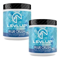 Levlup Gaming Booster Supplement Blue Crush 640g / 80 Serves Blue Raspberry