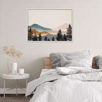 Watercolor Mountain Canvas Wall Art