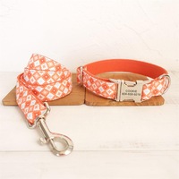 ORANGE GEOMETRY Pet Collar