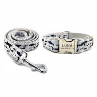 THE SHARK Grey Basic Dog Collar