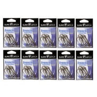 10 Packs of Surecatch French Bronzed Fishing Hooks