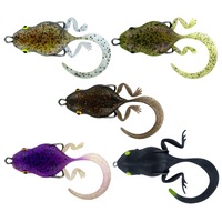 2 Pack of 35mm Chasebait Wiggle Bomb Weedless Double Hook Softbody Fishing Lure