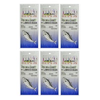 Wilson Bait Jigs Fishing Rig -Hook Sizes 4 & 6 Bulk 6pc